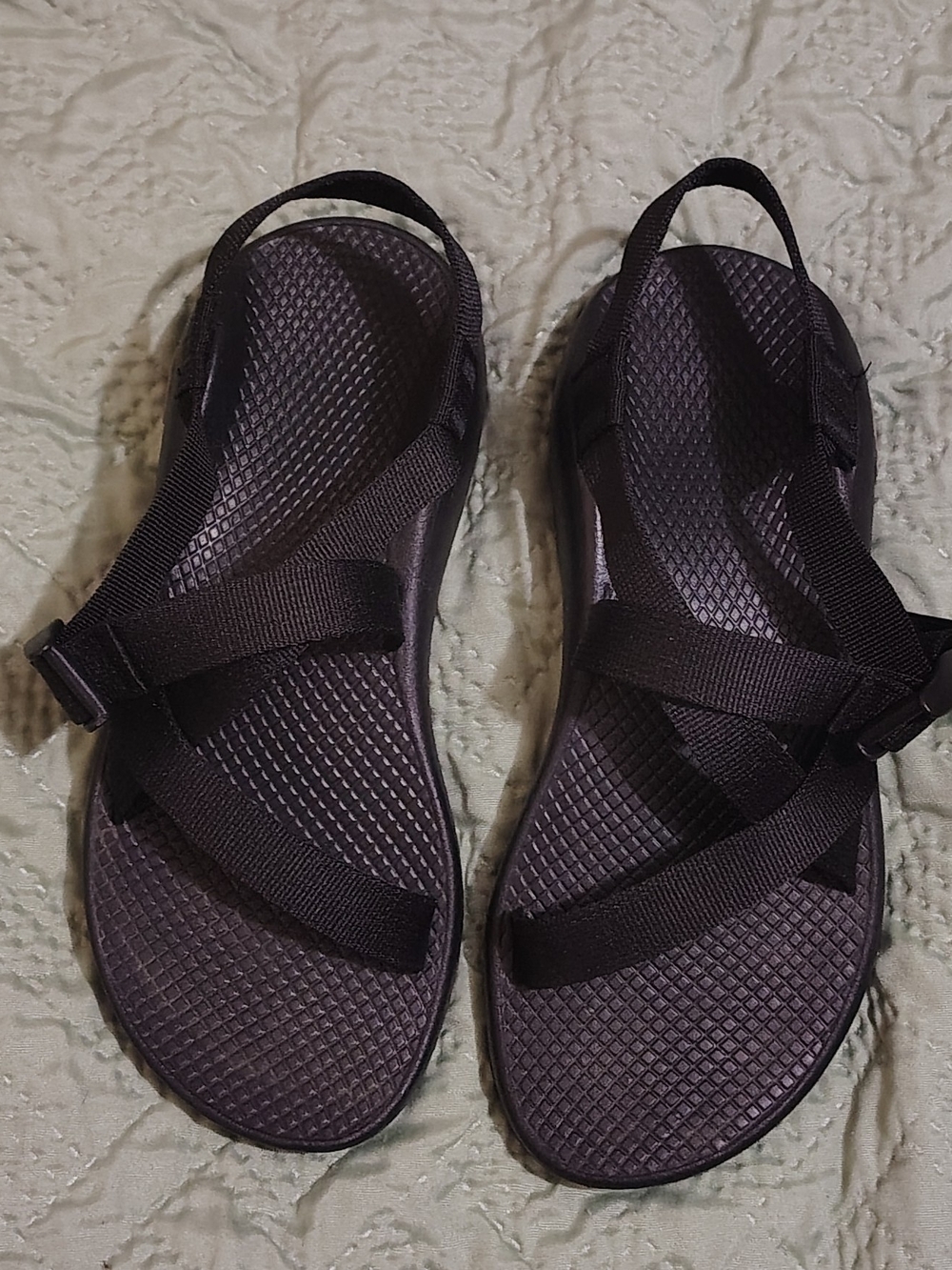 Chaco Black Adjustable Strap Sandals